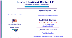 Desktop Screenshot of leinbachauctions.com